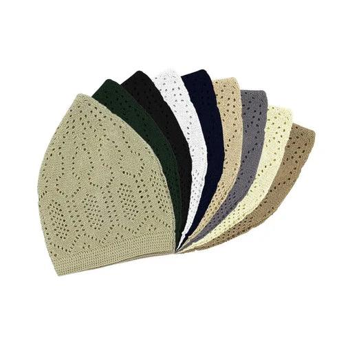 Turkish Cotton Kufi Taqiyah Topi Hat - 5 Colours