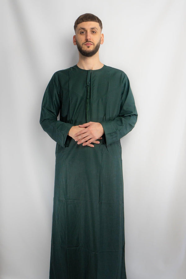 Minaret Green Emirati Thobe - Halal Threads