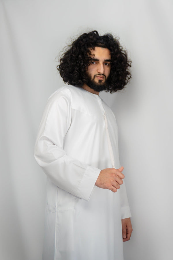 Dubai White Classic Emirati Thobe - Halal Threads