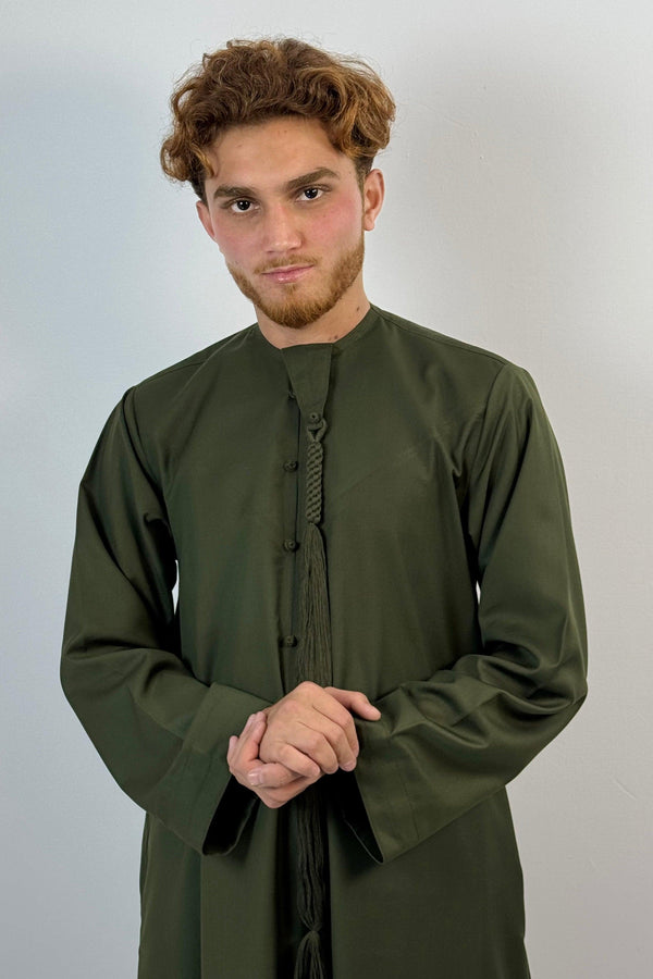 Premium Emirati Kandura Thobe With Detachable Tassel - 6 Colours