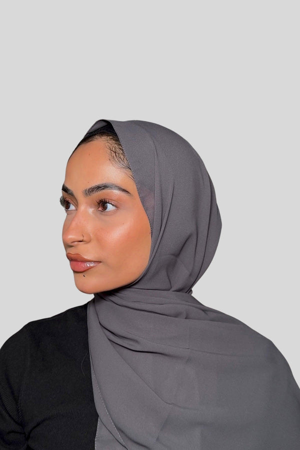 Premium Emirati Soft Crepe Chiffon Hijab Scarf